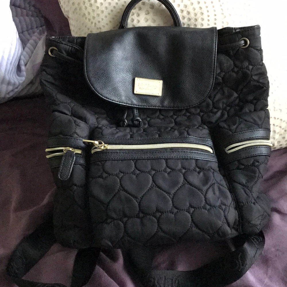 Betsey Johnson draw string backpack